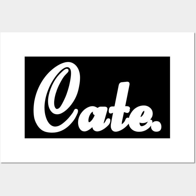 Name Cate Wall Art by CanCreate